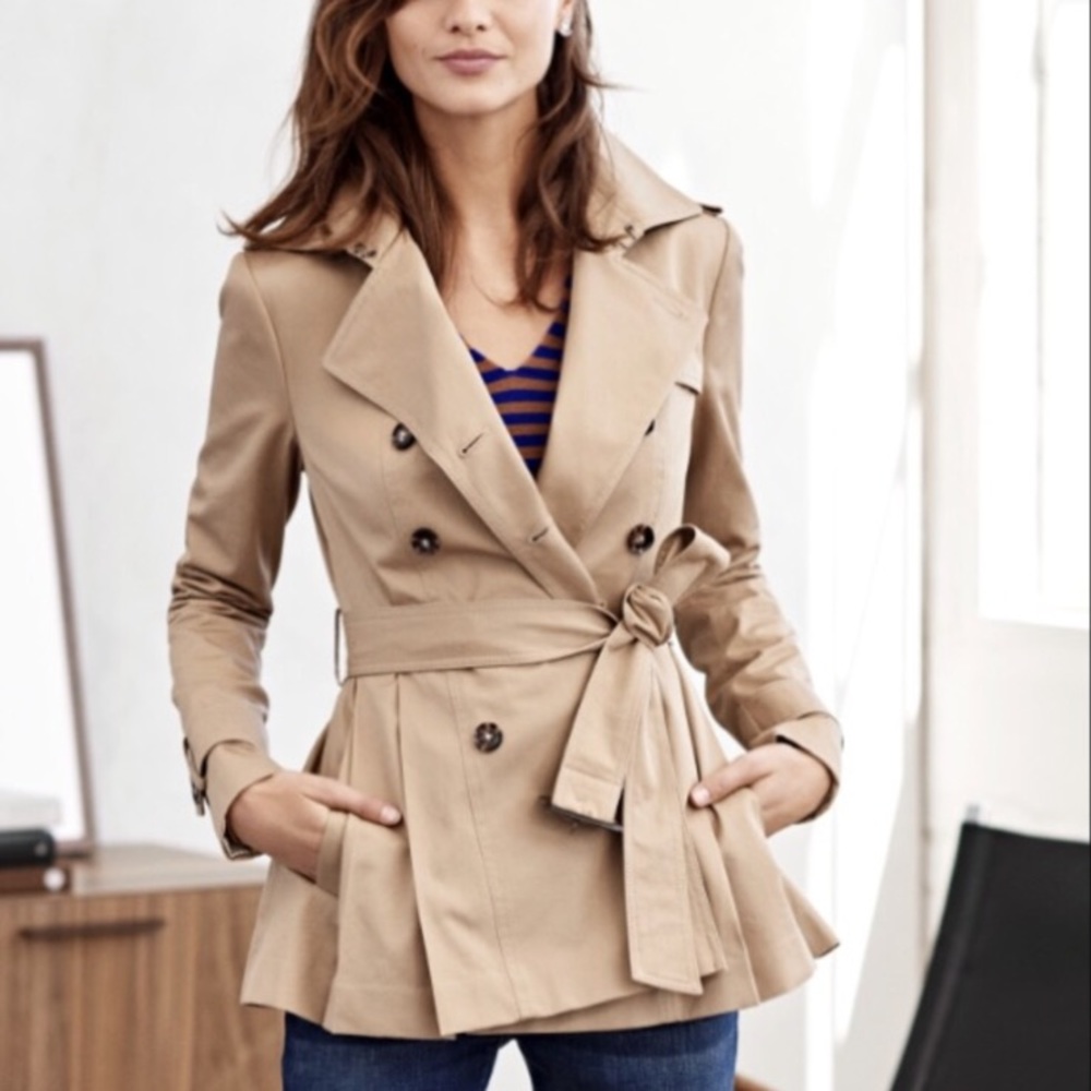 Banana Republic Pleated Trench Coat